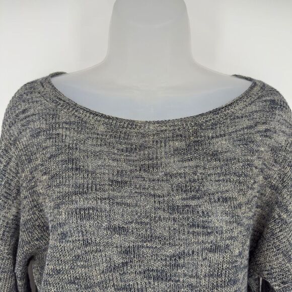 Feel The Piece Terre Jacobs Open Knit Sweater O/S Gray Linen‎ Blend Boho - Picture 3 of 8